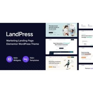 LandPress - Marketing Landing Page Elementor WordPress Theme