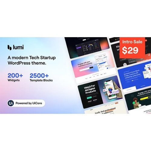 Lumi - Tech Startup WordPress Theme