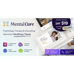 Mental Care - Therapy & Counseling Psychologist WordPress Theme