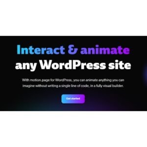 Motion.page – #1 Animation & Interaction WordPress Plugin for Pros