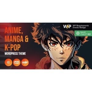 Otaku - Anime, Manga & K-Pop WordPress Theme